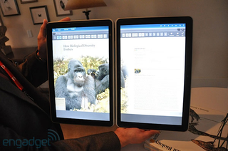 Illustration for article titled Kno Dual-Screen Tablet Sincerely Hopes Size Matters